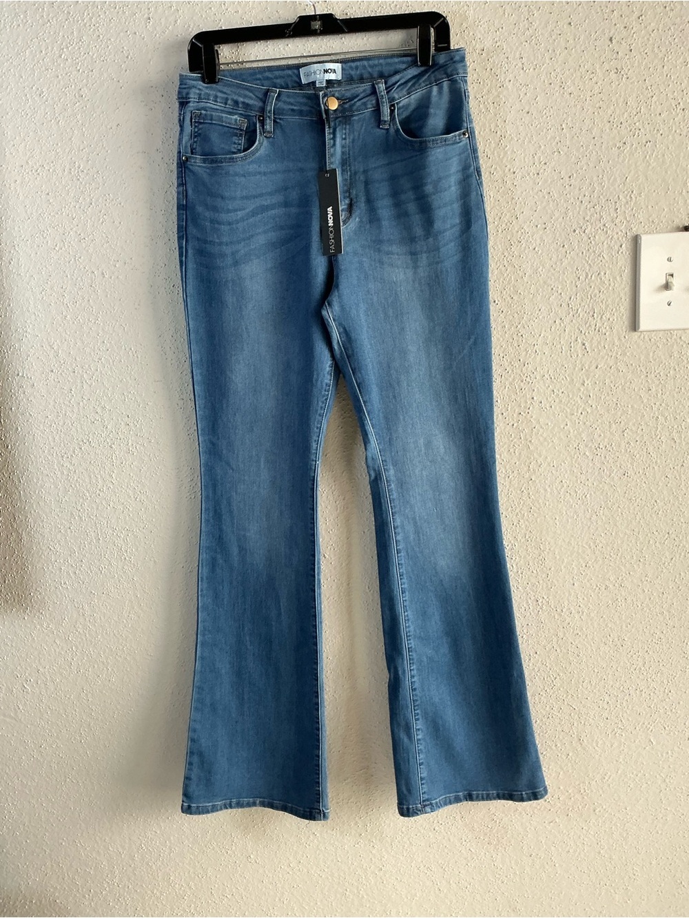 Fashion Nova Light Blue Flare Jeans